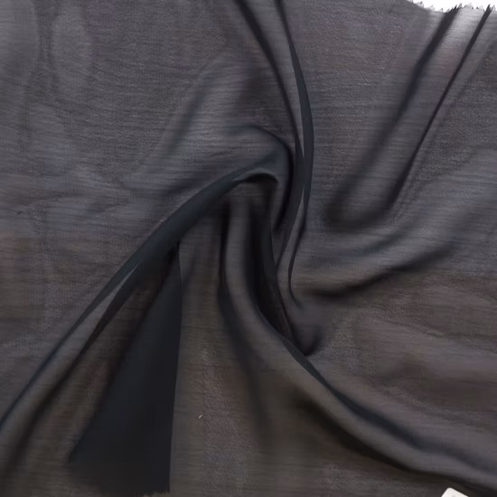 Sustainable Recycle Poly Chiffon Fabric for Women Dress