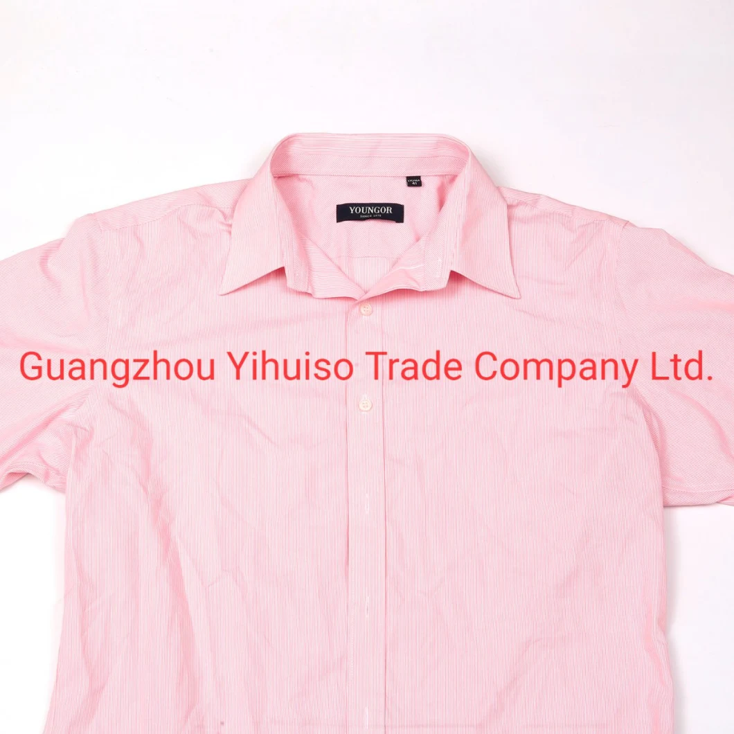 High Quality Used Clothes Men Shirt Short Summer Second Hand Shirts in Stock