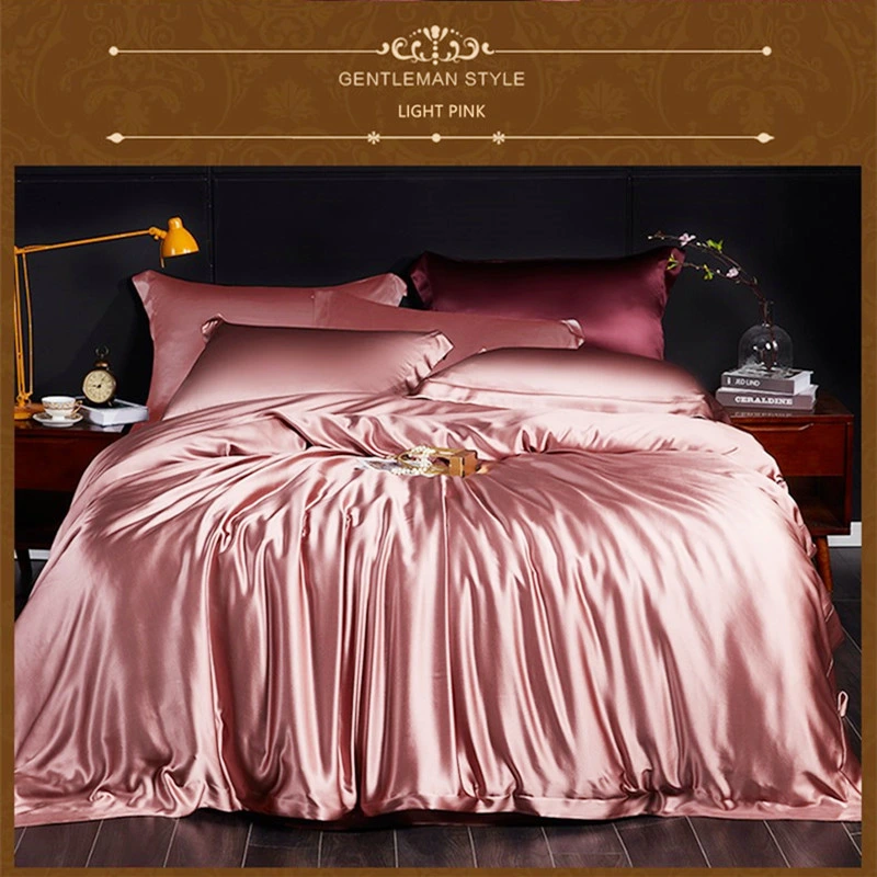 Fluffy Fitted Bridal Silk Fabric Luxury Microfiber Bedsheets Sets Bedding