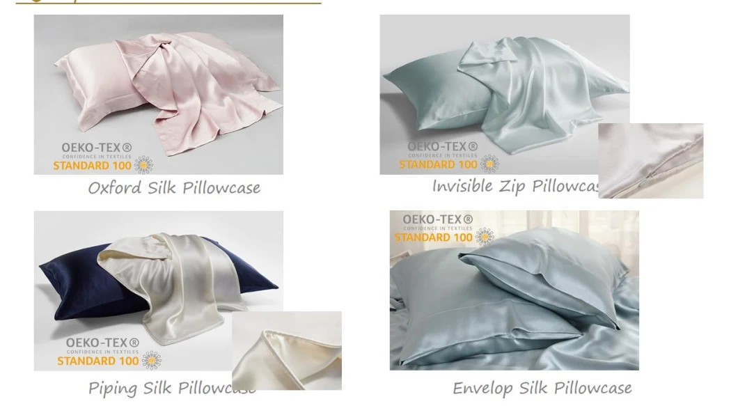 Custom 100% Silk Pillowcase Mulberry Silk Pillow Cases