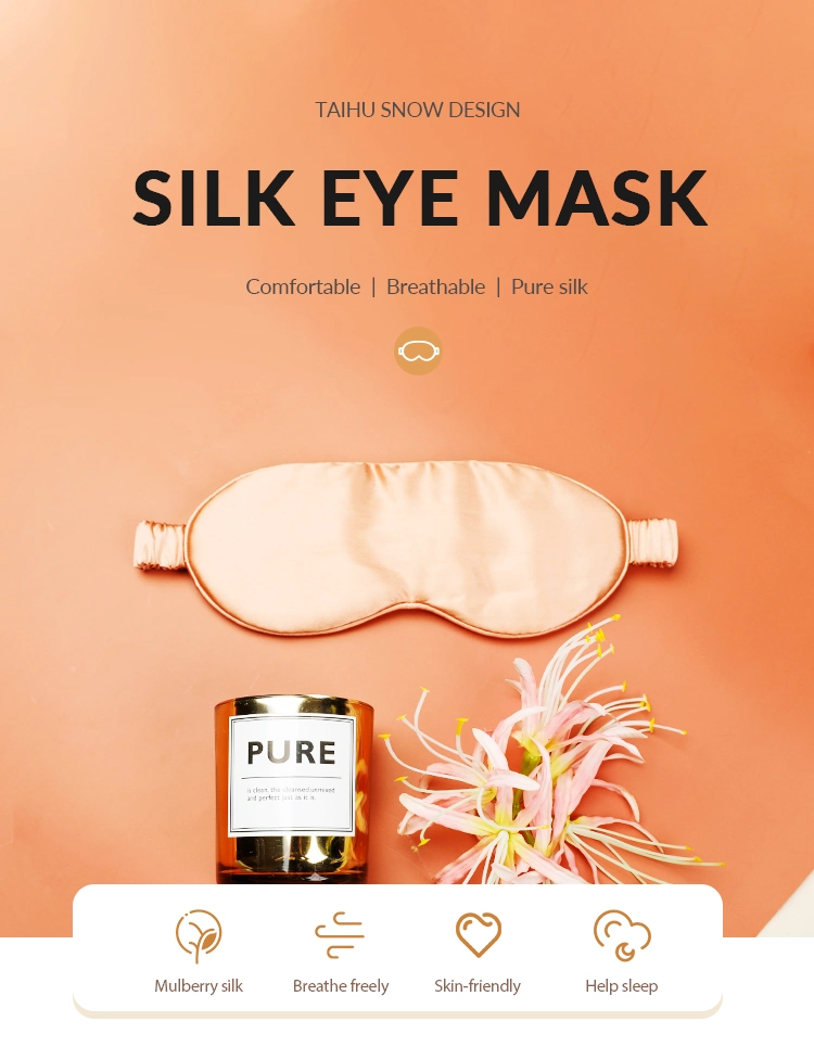 Mulberry Silk Plain Eye Mask Wholesale Colorful Silk Eye Mask