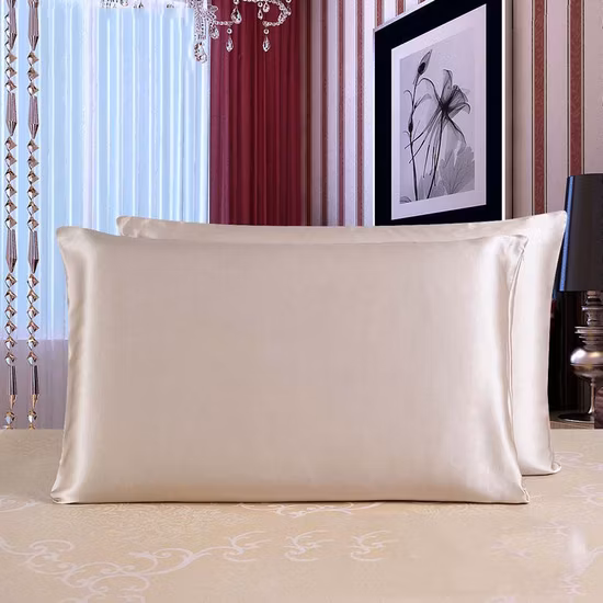 퀸 럭셔리 블리스 정품 멀 베리 실크 베개 케이스 6A 등급 22 Momme 실크 베개 케이스 (지퍼와 선물 상자 포함)